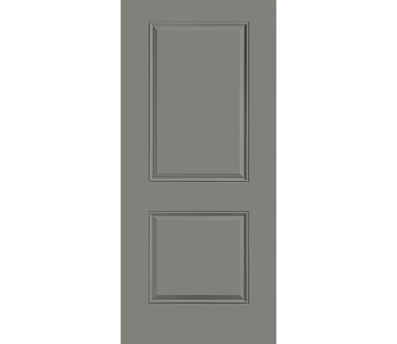 Benton Harbor 2 Panel Square Steel Entry Door