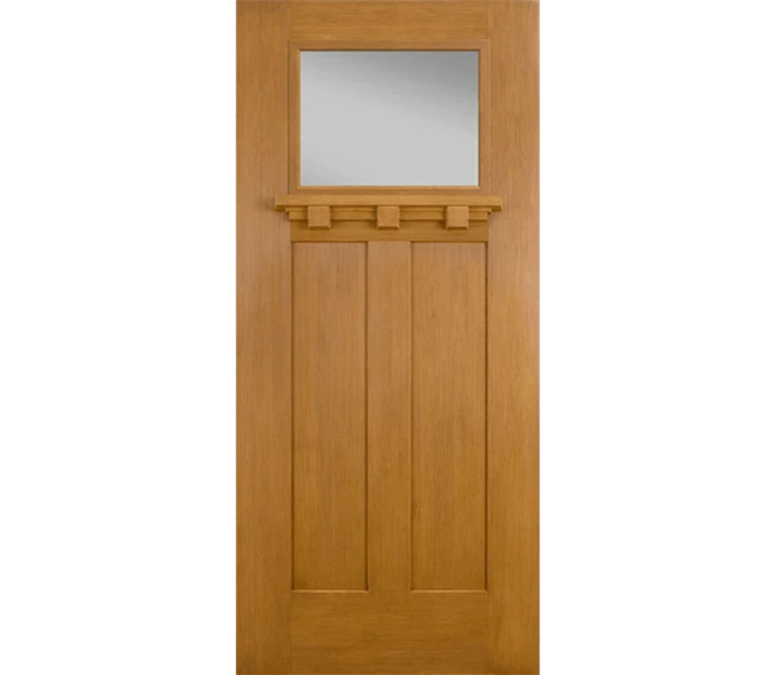 Benton Harbor Craftsman Light Fiberglass Entry Door