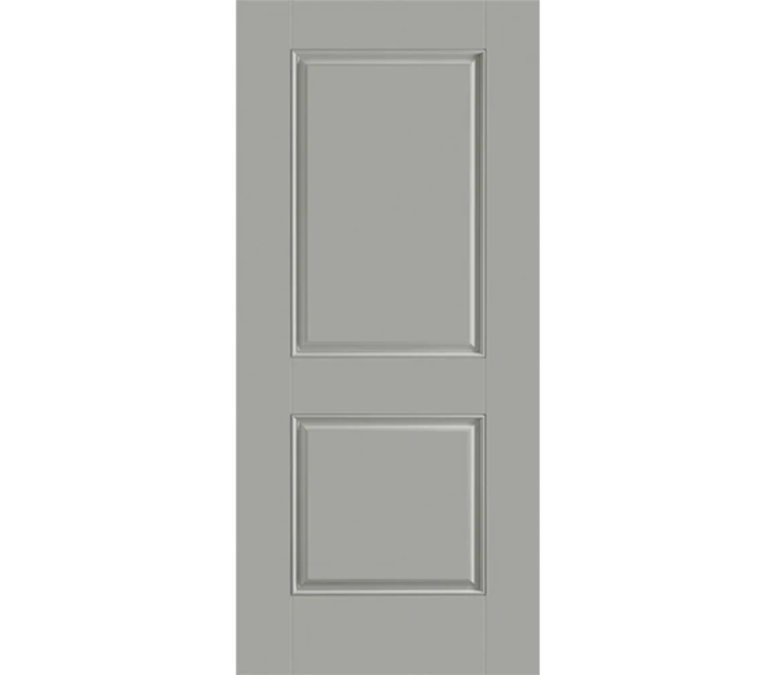 Benton Harbor Two Panel Square Fiberglass Entry Door